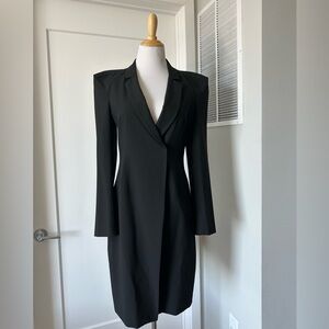New bCBGMaxazria black blazer long , M